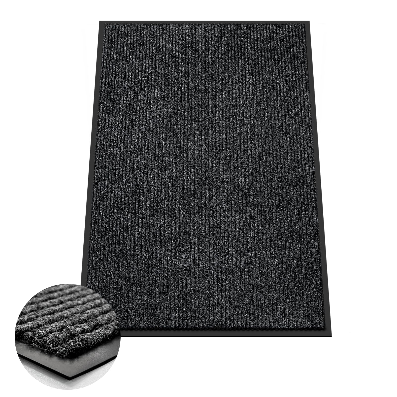 Azadx 2'X3' Front Door Mat Heavy Duty Indoor Outdoor Door Mat Non-Slip Backing Doormat For Entryway Stain And Fade Resistant Com
