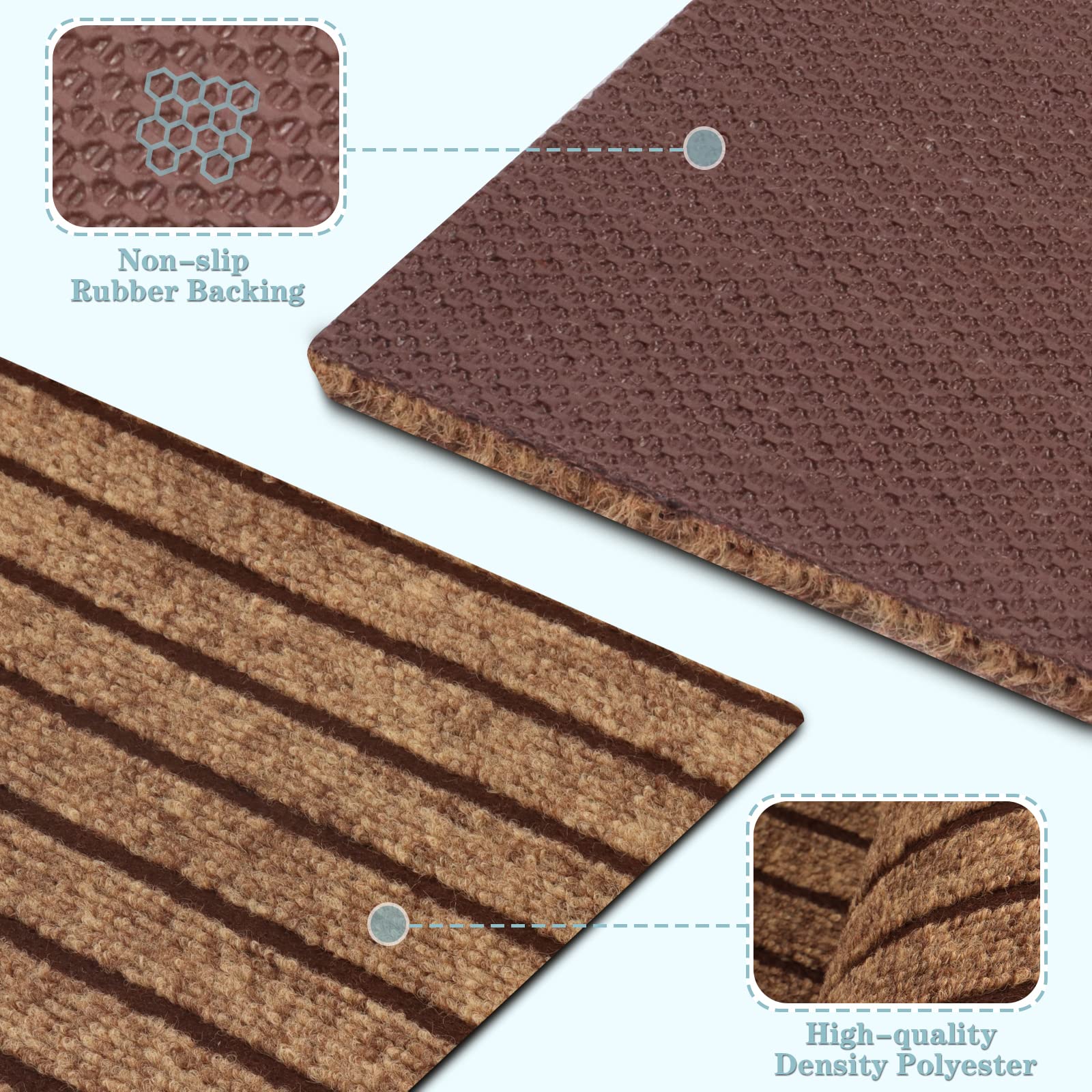 Runner Rug 3Ft X 58Ft, Ayoha 2'-82' Utility Carpet Runner For Entryway Hallway Aisles Balcony Garages, Area Rugs With Non-Slip R