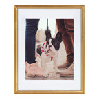 Kate And Laurel Adlynn Wall Picture Frame Set, 14'' X 18'' Matted To 11'' X 14'', Gold, Set Of 3