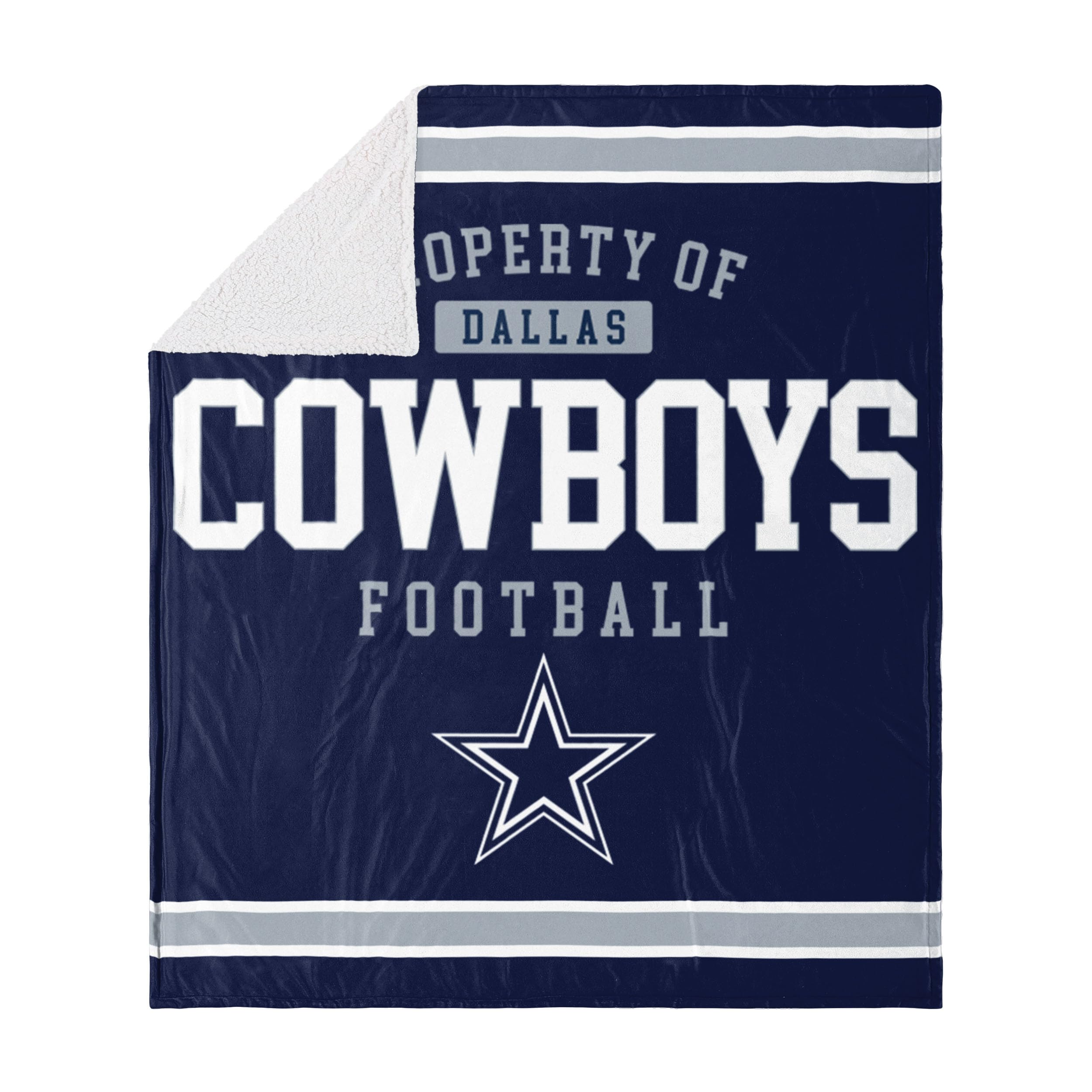 Foco Dallas Cowboys Nfl Team Property Of Sherpa Fleece Blanket