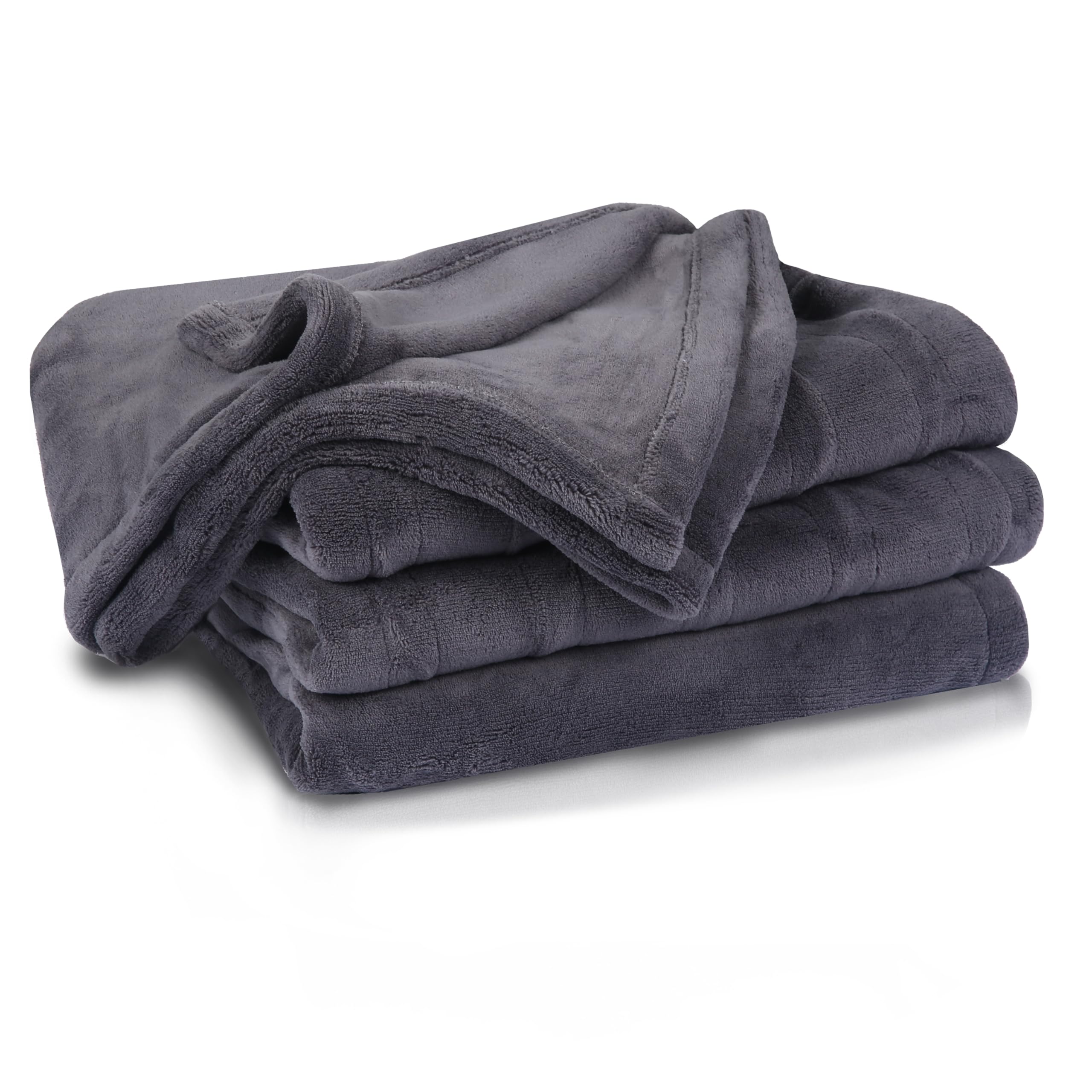 Electric Heated Blanket 62'X84', Soft And Cozy Coral Fleece Electric Blanket For Home, Automatic Safety System 4 Heating Level