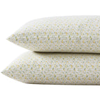 Laura Ashley - Standard Pillowcase Set, Breathable Percale Cotton Bedding, Crisp & Cool Home Decor (Evie Yellow, 2 Piece)