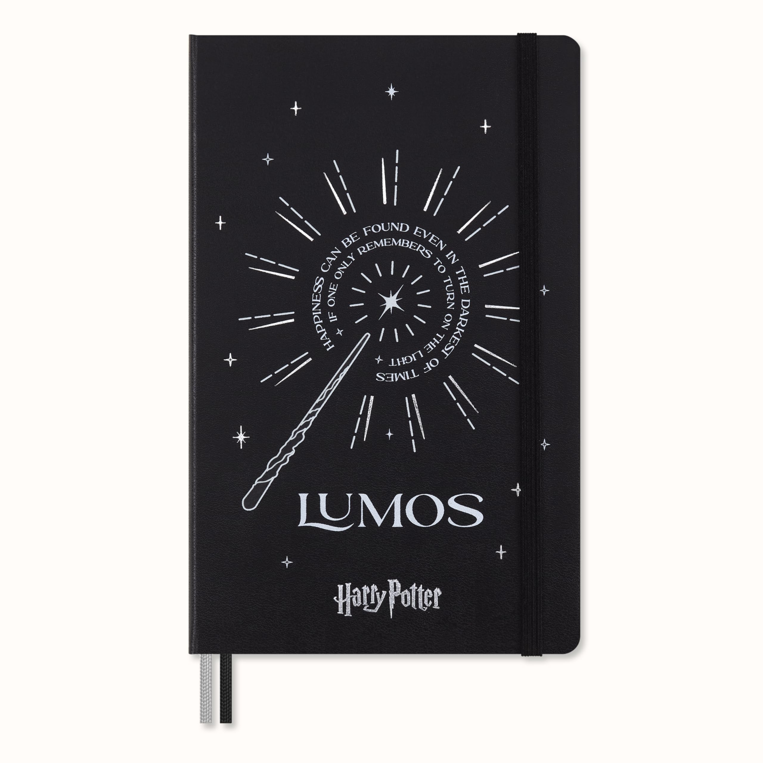 Moleskine Limited Edition Harry Potter Lumos Spell Notebook With Glow In The Dark Special-Effect, Hard Cover, Ruled, Large (5'