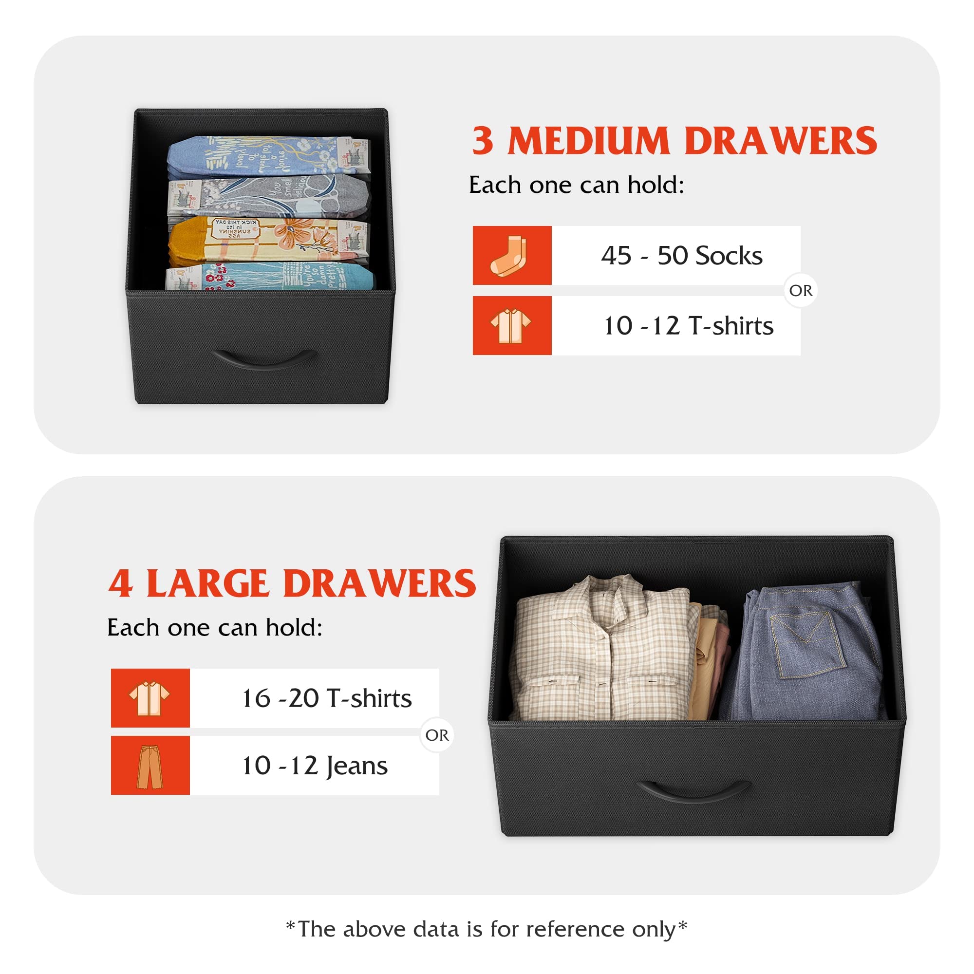 Wlive Dresser Tv Stand, Entertainment Center With Fabric Drawers, Media Console Table With Metal Frame And Wood Top For Tv Up To 45 Inch, Chest Of Drawers For Bedroom, Black And Rustic Brown