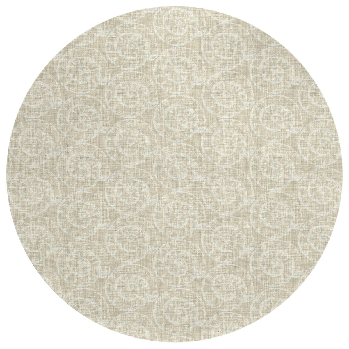 Seabreeze Sz11 Beige Coastal Rug Round 8' X 8'