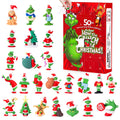 Christmas Advent Calendar 2024,Christmas Vacation Countdown Calendars,Christmas Tree Ornaments Gifts with 24 pcs Collectible Dol