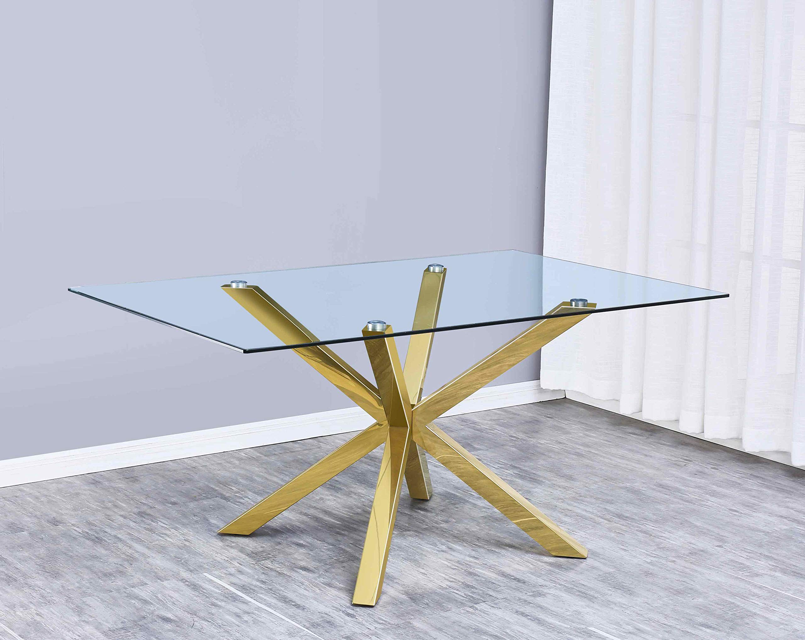 Best Quality Furniture D61-4Sc74 Dining Set, Gray