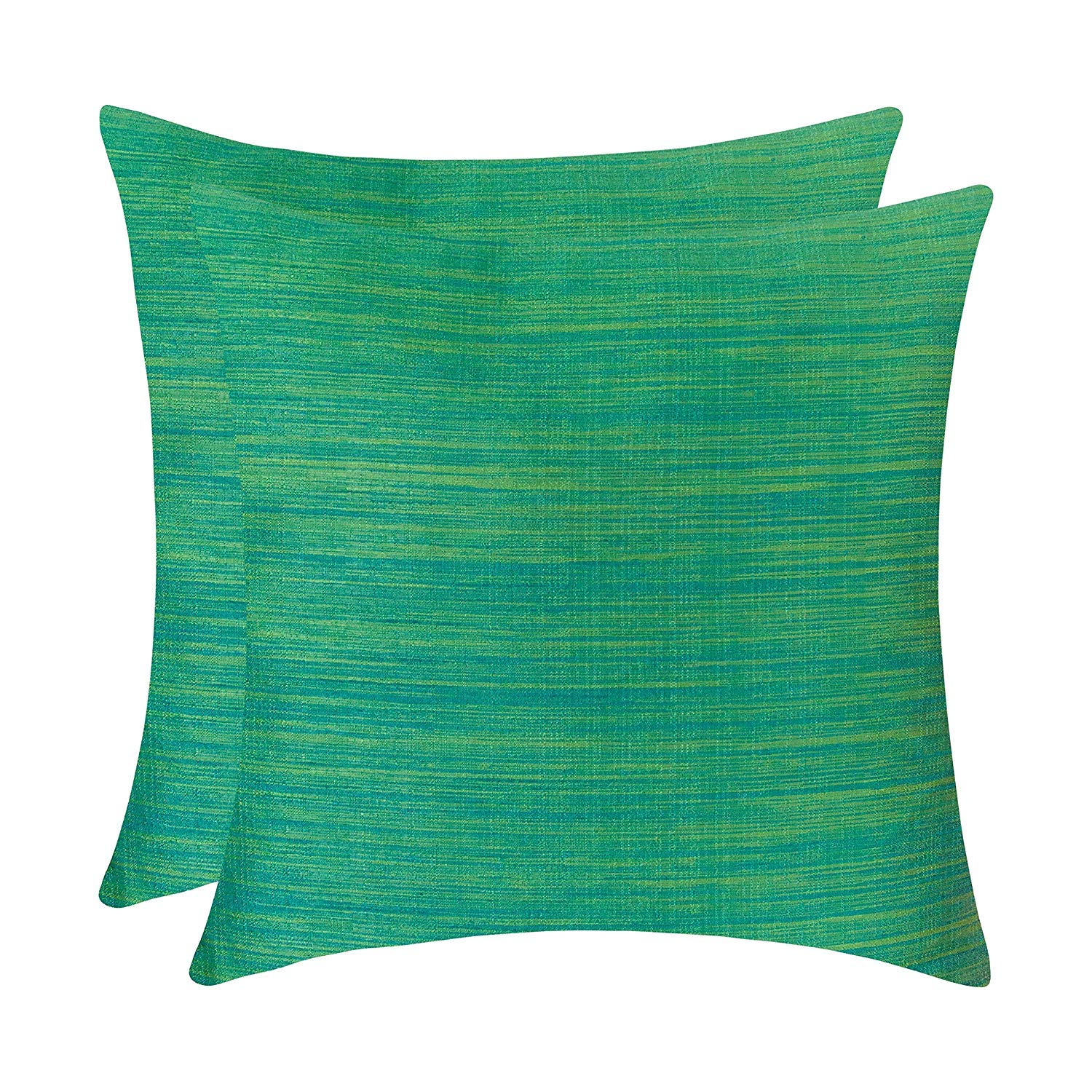 The White Petals Green Euro Pillow Covers - Luxurious, Elegant & Decorative (26X26 Inch, Pack Of 2)