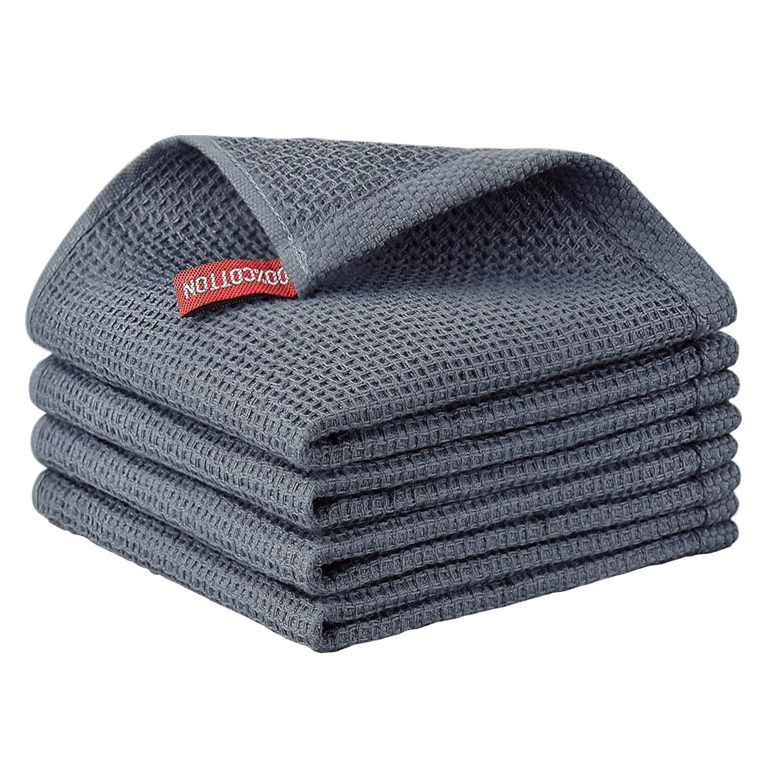 Nialnant 4 Pack Dish Cloths for Washing Dishes,Waffle Weave Dish Towels,Super Soft Absorbent Cleaning Rags for Washing Dishes-12