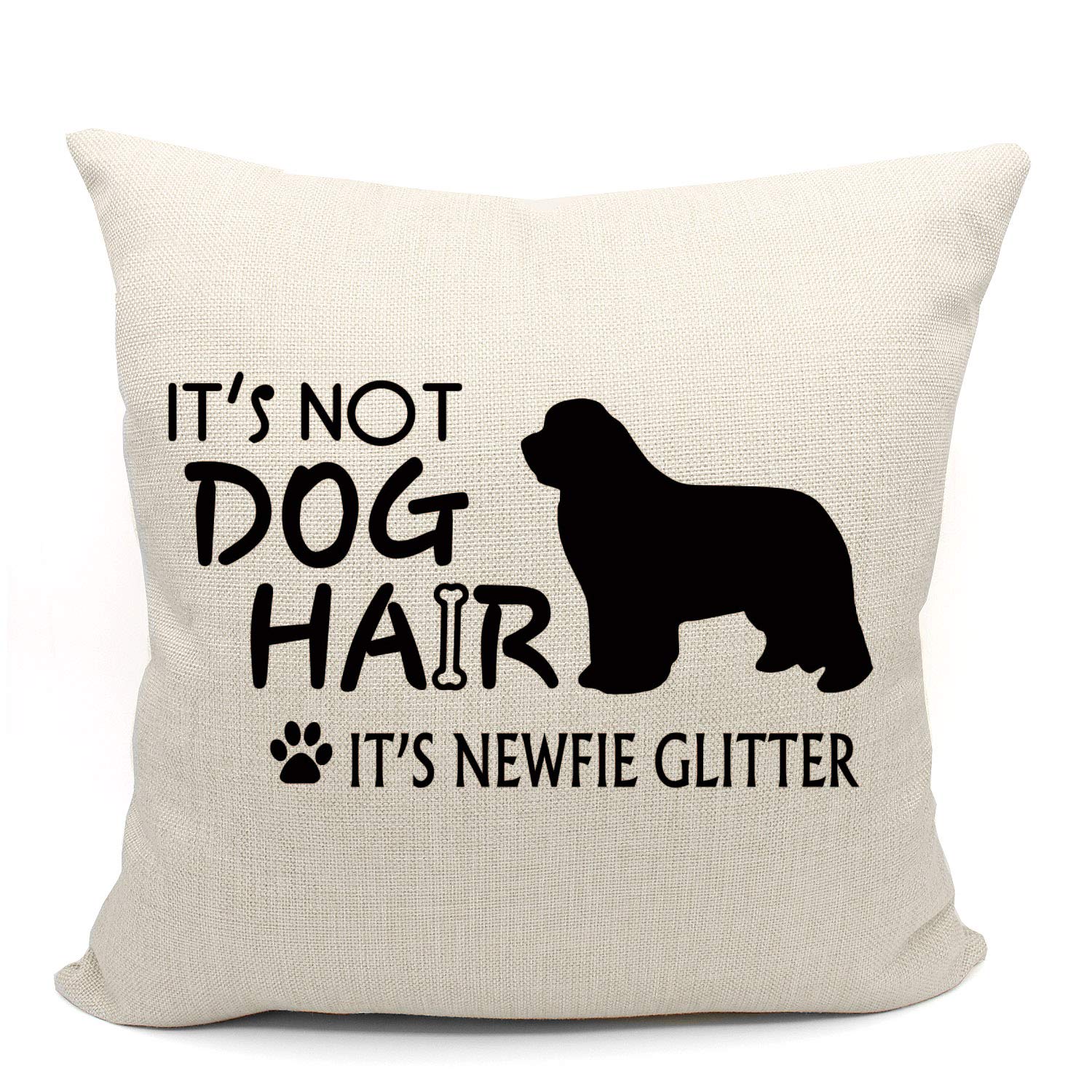 Mancheng-Zi Newfoundland Dog Gifts, Newfoundland Dog Pillow Covers 18X18,Newfie Gifts