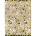 Nourison Aloha Indoor/Outdoor Ivory Green 10' X 14' Area-Rug, Easy Cleaning, Non Shedding, Bed Room, Living Room, Dining Room, B