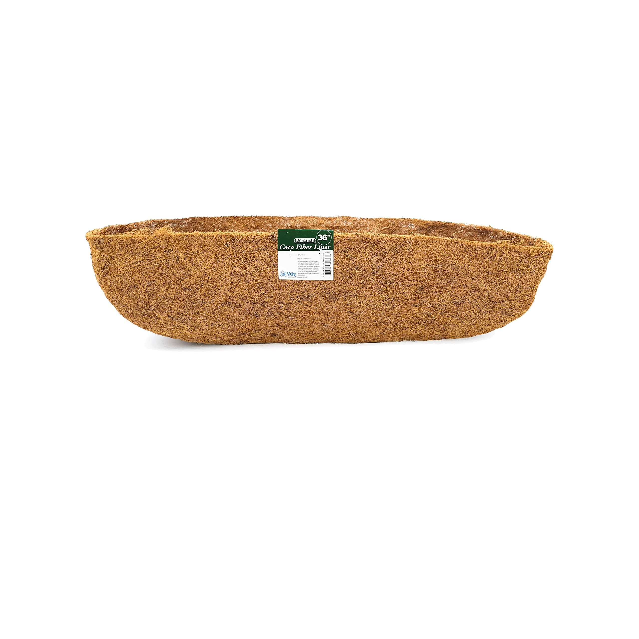 Bosmere 36' Pre-Formed Replacement Coco Liner With Soil Moist For Window Basket