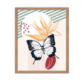 Poster Master Butterfly Poster - Black & White Butterfly Print - Butterfly Illustration Art - Gift for Men, Women, Animal Lover 