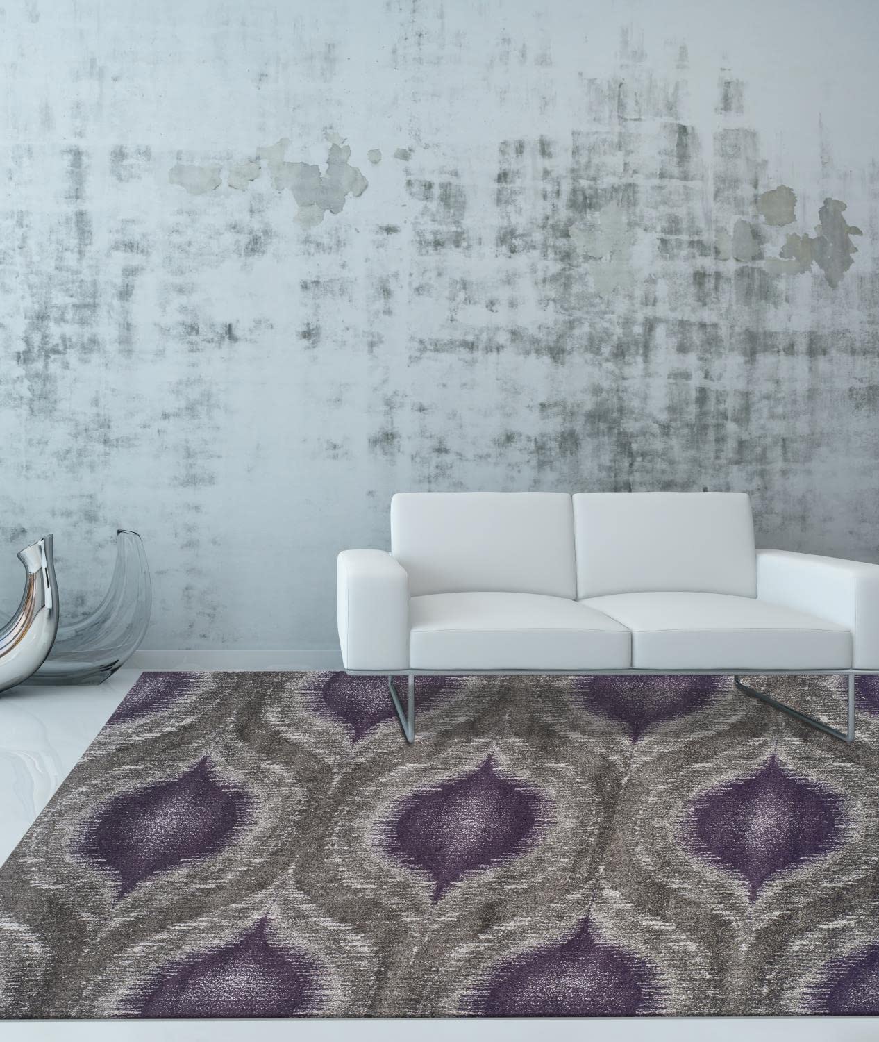 Dalyn Rugs Modern Greys Rug, 5'3&quot; X 7'7&quot;, Plum
