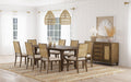 Coaster Home Furnishings Matisse 9-Piece Rectangular Dining Table Set Light Brown
