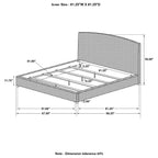 Coaster Home Furnishings Laughton Coastal Hand Woven Banana Leaf Bed Frame Queen Size Upholstered Panel Bed Amber Brown 300501Q