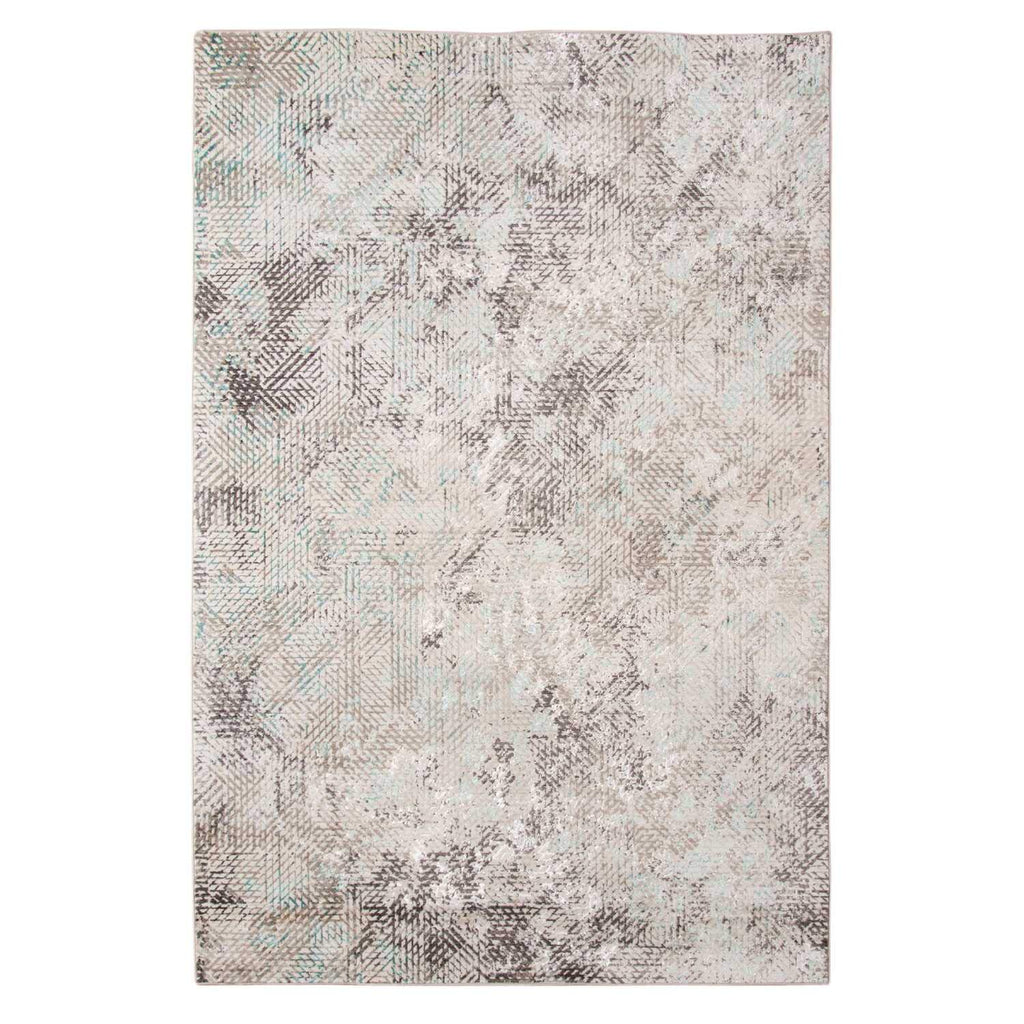 HomeRoots 4' X 6' Gray Abstract Area Rug