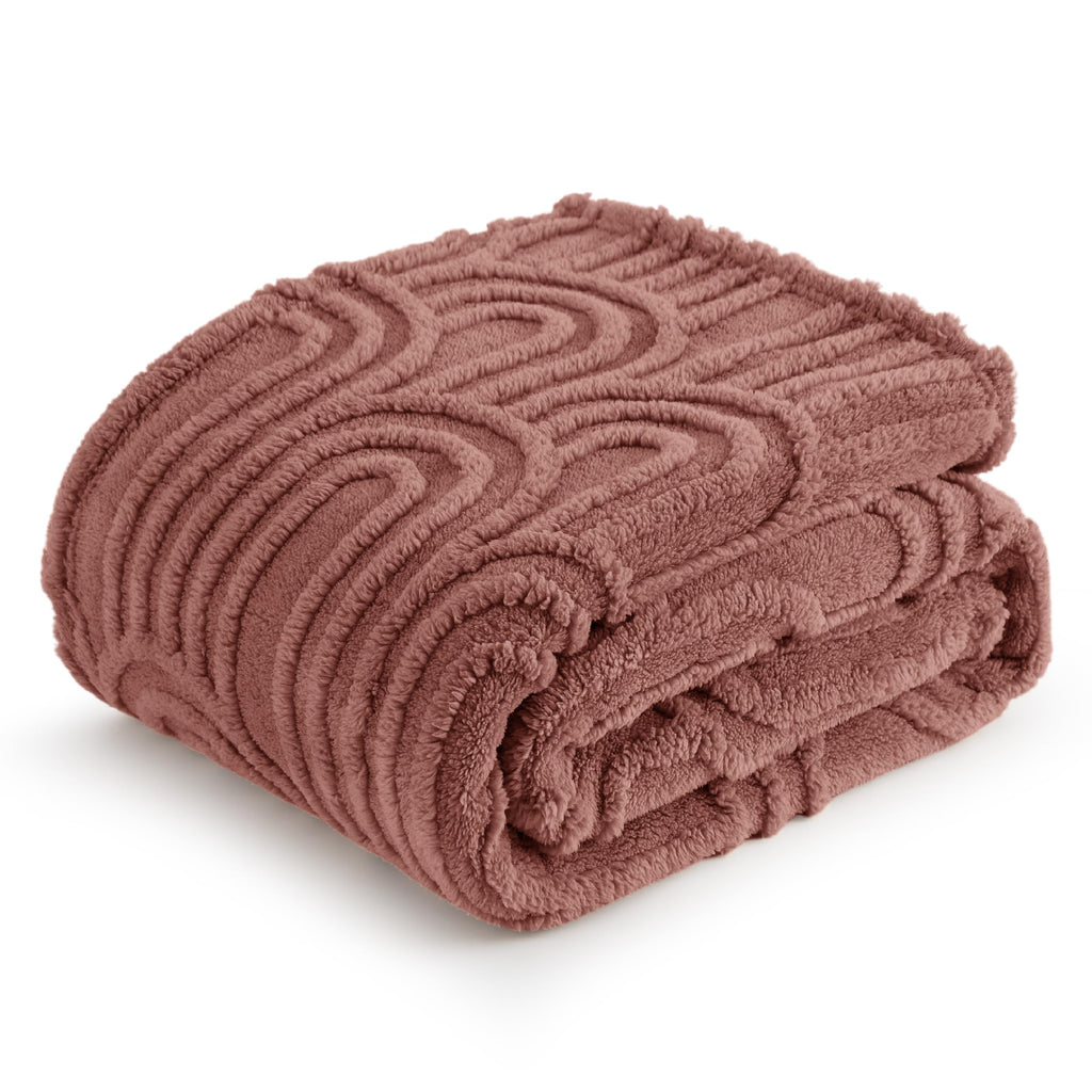 Bedsure Pink Throw Blanket For Women - Super Soft & Cozy, Fleece Blankets For Girls, Ideal For Couch & Bed, Dusty Pink, 50X60 Inches