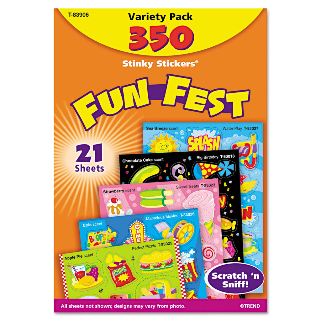 Tept83906 - Trend Fun Fest Stinky Stickers Variety Pack
