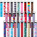 Yaomiao 30 Pieces Neoprene Wristlet Keychain Lanyard Hand Wrist Lanyard Keychain Wrist Strap Keychain For Women Girls