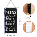 Carispibet Bless The Food The Family The Love Home Signs Religious Signs House Decoration Plaque Decorative Kitchen Sign Wall Ar