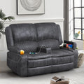 Yolsali Loveseat Recliner Sofa, Manual Reclining Loveseat with Removable Armrest, Dutch Velvet Recliner Loveseat for Adults with