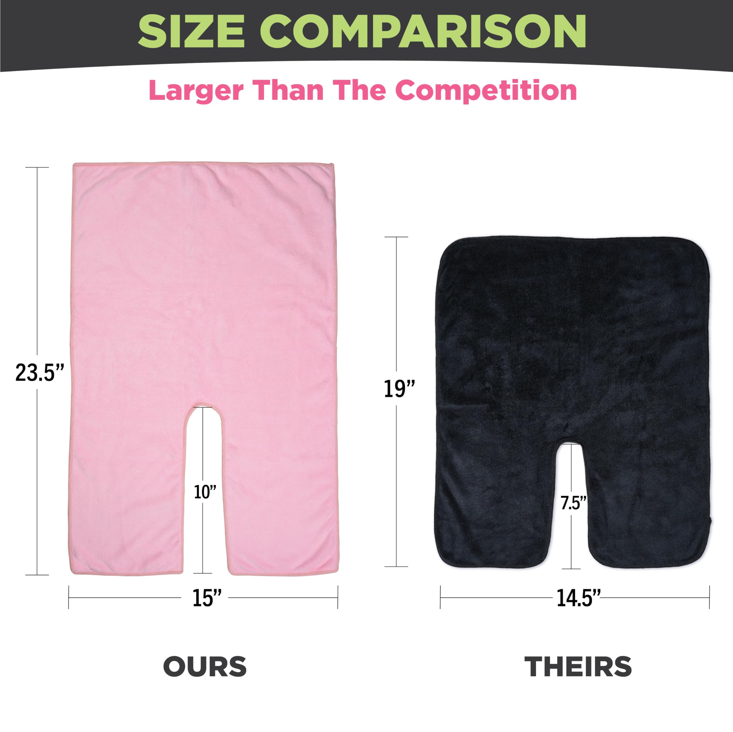 Facial Towels Professional Split Design Microfiber For Spa Steam Esthetician Supplies Salon And Barber Tools (Soft Pink)