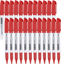 Sfaih Fine Tip Dry Erase Markers - 24 Pack Red Whiteboard Erasable Markers Bulk For Kids Adults, Ideal For Classroom School Offi
