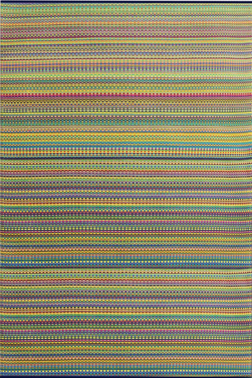 Mad Mats Geometric 4X6 Multi-Colored Outdoor Rug, Reversible Plastic Mat For Patio, Porch, Poolside, Mudroom, Camping, Rv, Deck