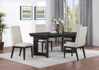 Coaster Home Furnishings Hathaway 5-Piece Rectangular Dining Table Set Acacia Brown