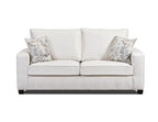 American Furniture Classics Relay Linen Sleeper with Two Throw Pillows Sofas, Soft Washed Cream Tweed