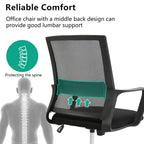 Paylesshere Gaming Chair Ergonomic Computer Chair Office Chair Video Game Chairs With Lumbar Support Desk Chair Armrest Mid Black Cushion Swivel Rolling Chair With Wheels For Home Office(Black)