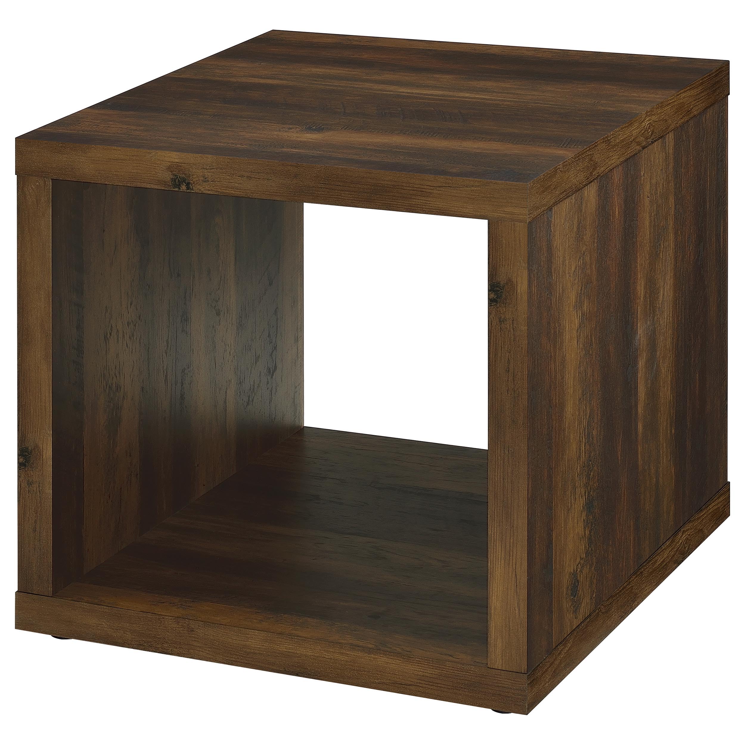 Coaster Home Furnishings Frisco Square Engineered Wood Side End Table Dark Pine