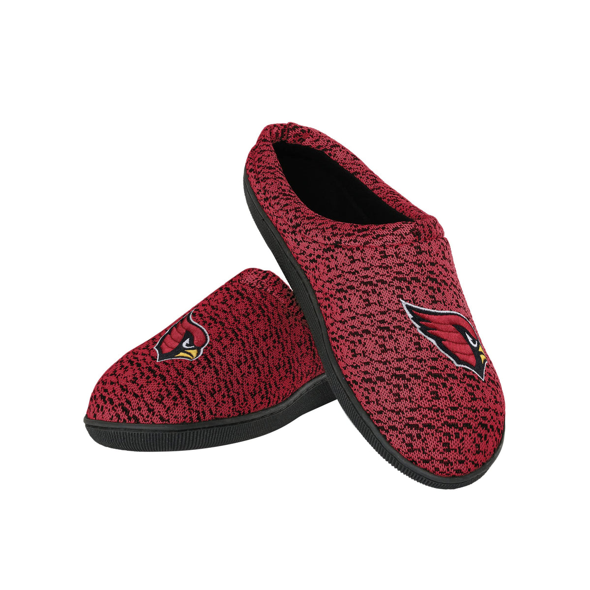 Nfl Arizona Cardinals Mens Poly Knit Cup Sole Slipper, Team Color, Large (11-12)