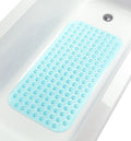 TIKE SMART Large Non-Slip Bathtub & Shower Mat 31 inch x16 inch (Smooth/Non-Textured Tubs Only) Safe, Clean, Machine-Washable, S