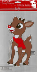 Rudolph the Red Nosed Reindeer Christmas Jelz Window Cling