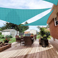 Patio Paradise 19' X 19' X 19' Sun Shade Sail Triangle Canopy, Permeable Shade Cloth Fabric Sunlight Block Patio Cover Hdpe Deck