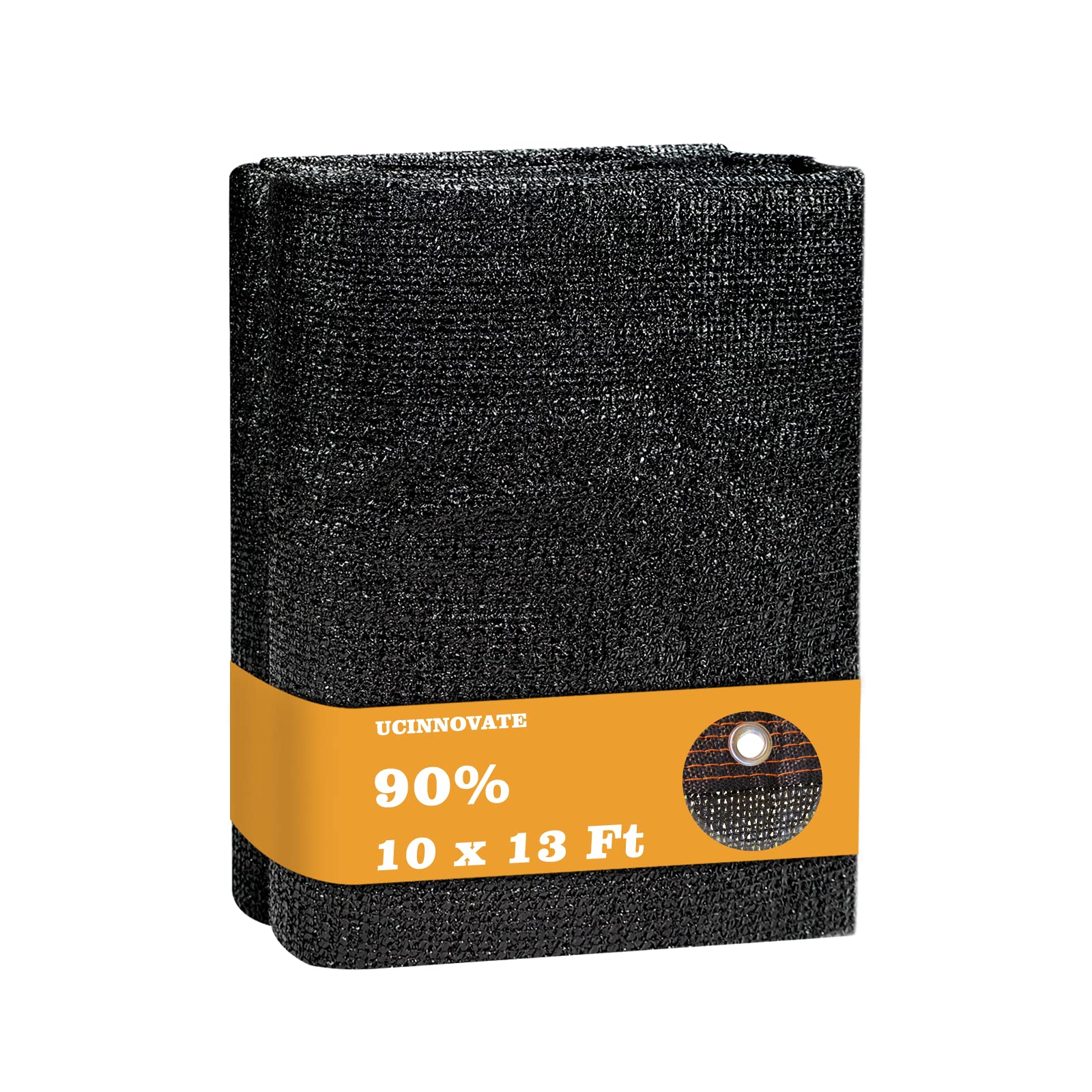 Ucinnovate Sun Shade Net 90% Sunblock Shade Cloth, 10X13 Ft Durable Plant Mesh Shade Fabric Uv Resistant Shade Screen With Gromm