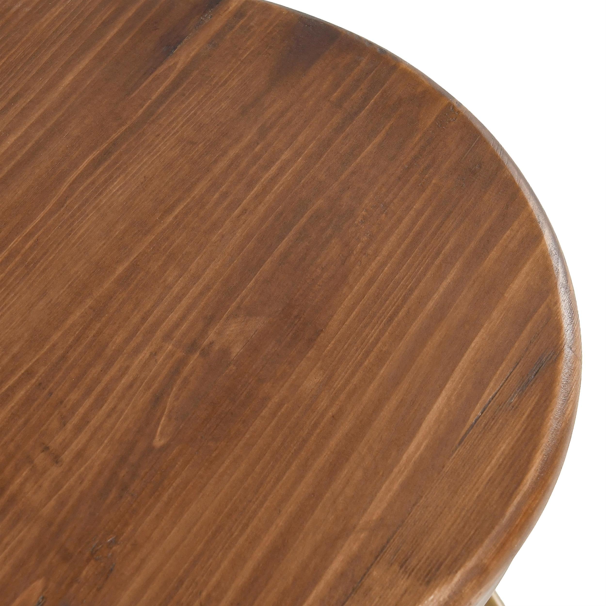 Kosas Home Piper 24-26&Quot; Adjustable Iron And Pine Wood Counter Stool In Natural