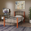Woodpeckers Furniture And Mattress Hercules Bed Frame with Solid Wood (Twin)
