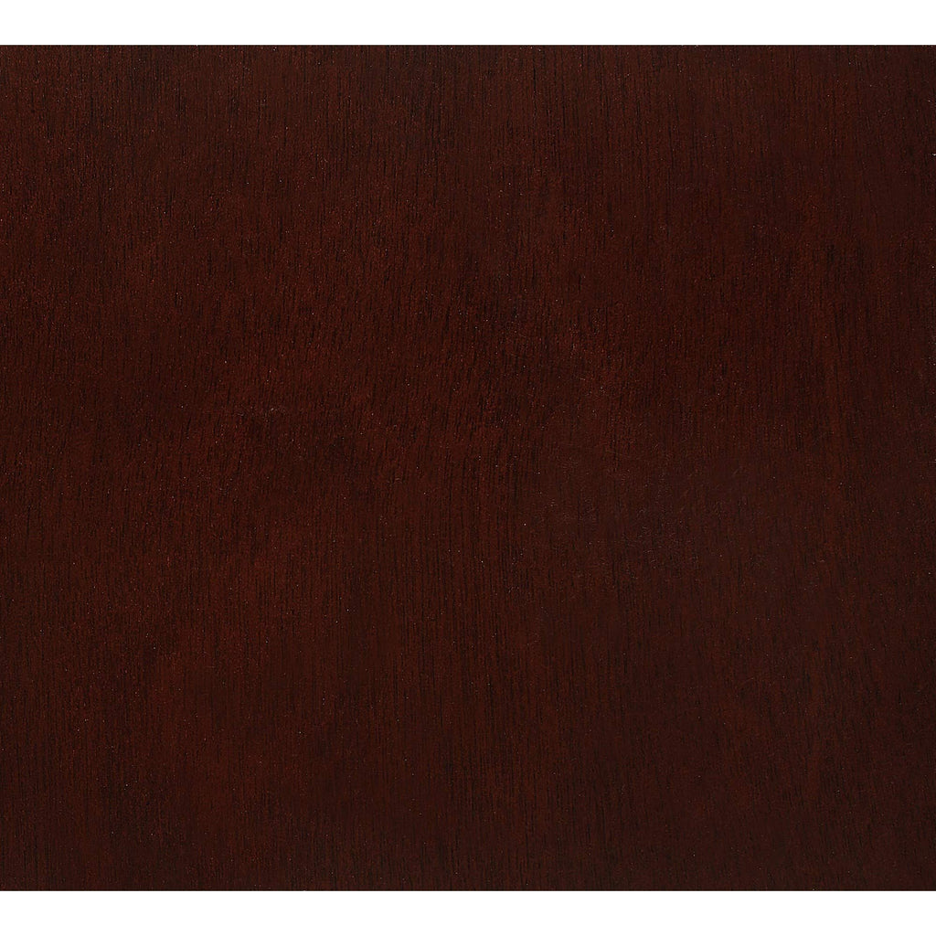 HomeRoots Solid Wood Queen Merlot Eight Drawers Bed