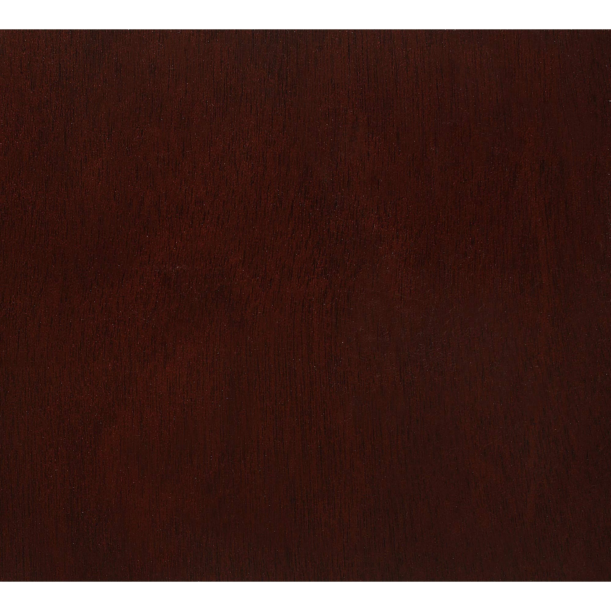 HomeRoots Solid Wood Queen Merlot Eight Drawers Bed