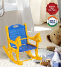 Prima Baby Rocking Plastic Chair For Kids, Toddlers, Rocker And Bouncer With Backrest For 6 Month To 3 Years Age Kids, Blue & Ye