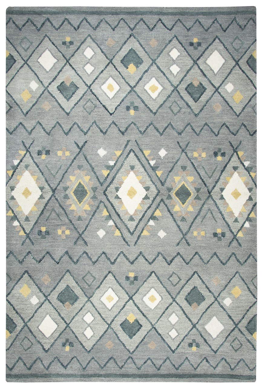 Pueblo Gray 9' X 12' Hand-Tufted Rug