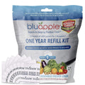 Bluapple Produce Saver Ethylene Gas Absorber 1 Year Refill Kit with Activated Carbon - 8 Packets (9 Grams Classic + 4 Grams of C