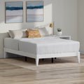 Serene Farmhouse Style Full Wood Bed Frame - White