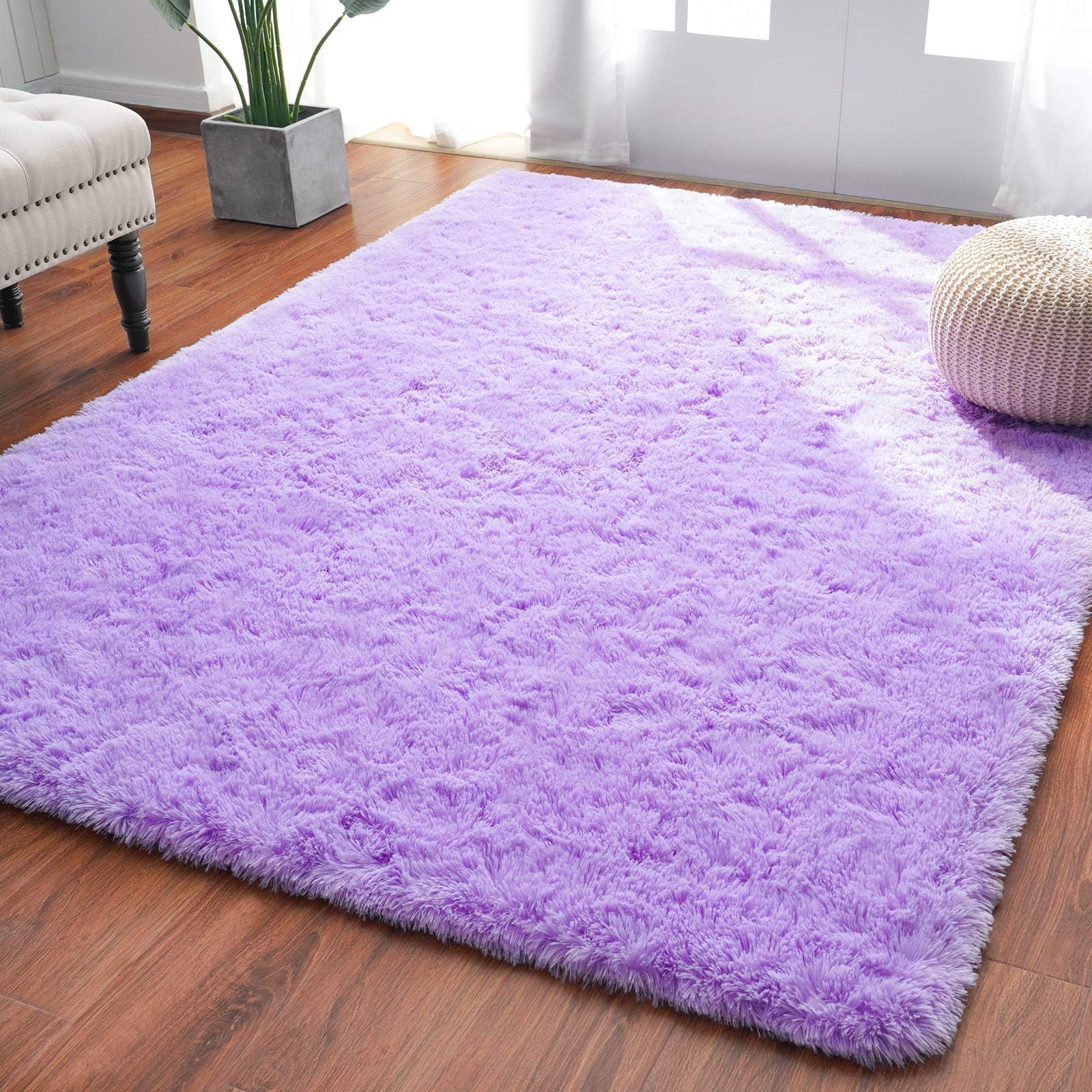 Softlife Ultra Soft Fluffy Area Rugs for Bedroom, Girls and Boys Room Kids Room Nursery Large Rug, 5.3 x 7.6 Feet Shaggy Fur Ind