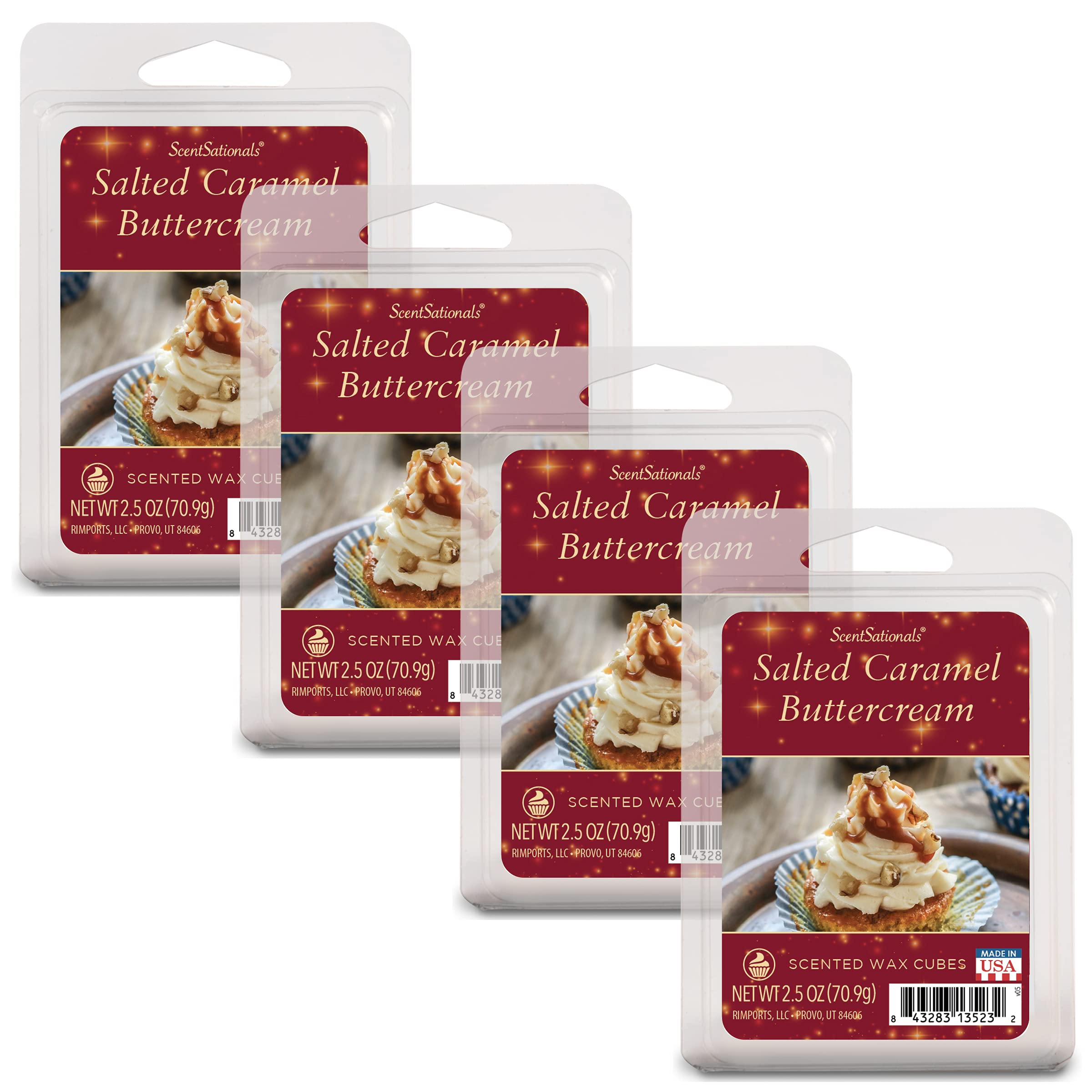 Scentsationals Scented Wax Fragrance Melts - Holiday Collection - Wax Cubes Pack, Home Warmer Tart, Electric Wickless Candle Bar