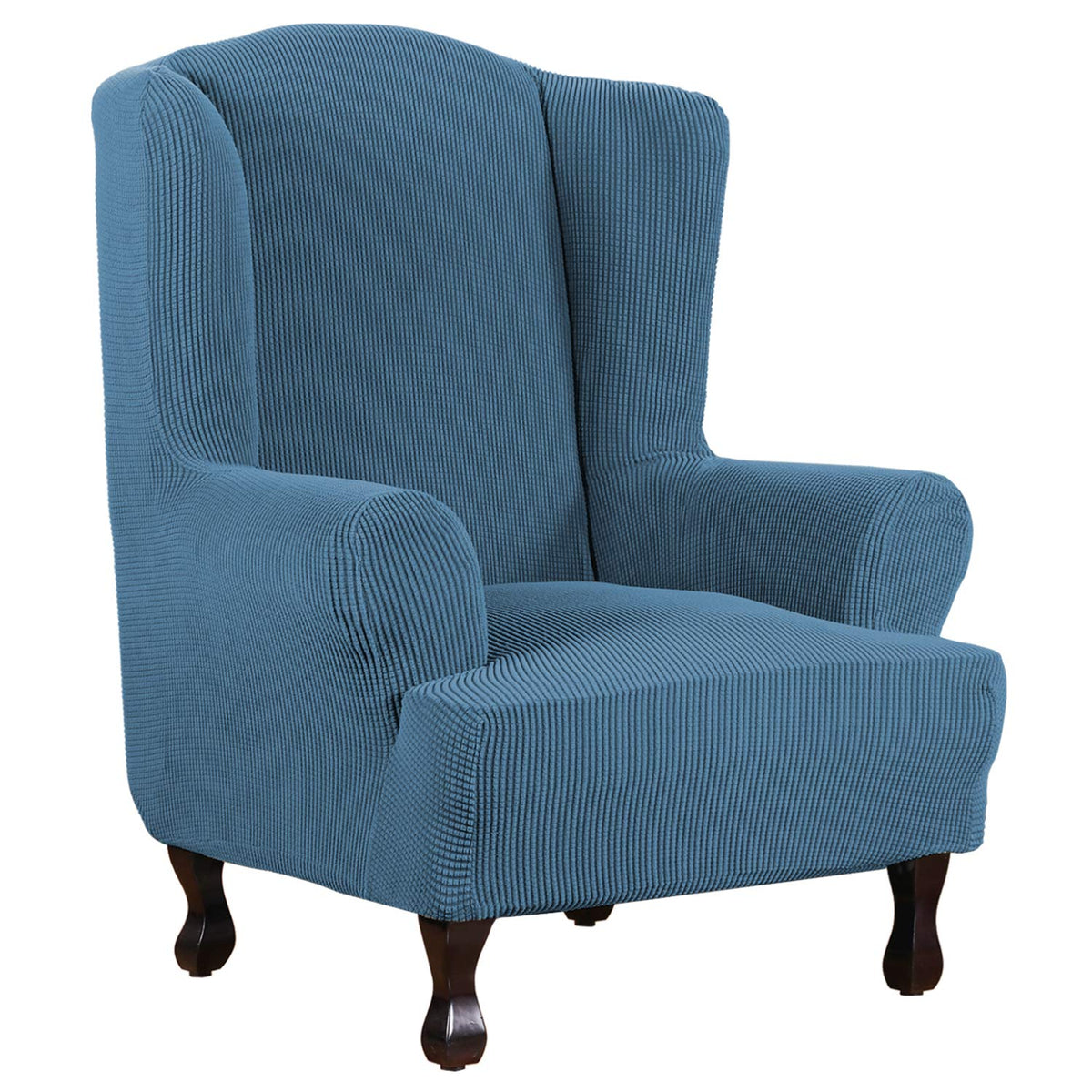 H.Versailtex Wing Chair Slipcover Chair Covers For Wingback Chairs Wingback Chair Covers Slipcovers 1 Piece Stretch Sofa Cover F
