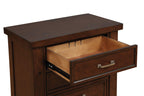 Coaster Furniture 3-Drawer Rectangular Nightstand, Brown, 28D x 17W x 29.75H, Pinot Noir Style, Modern Bedroom Storage